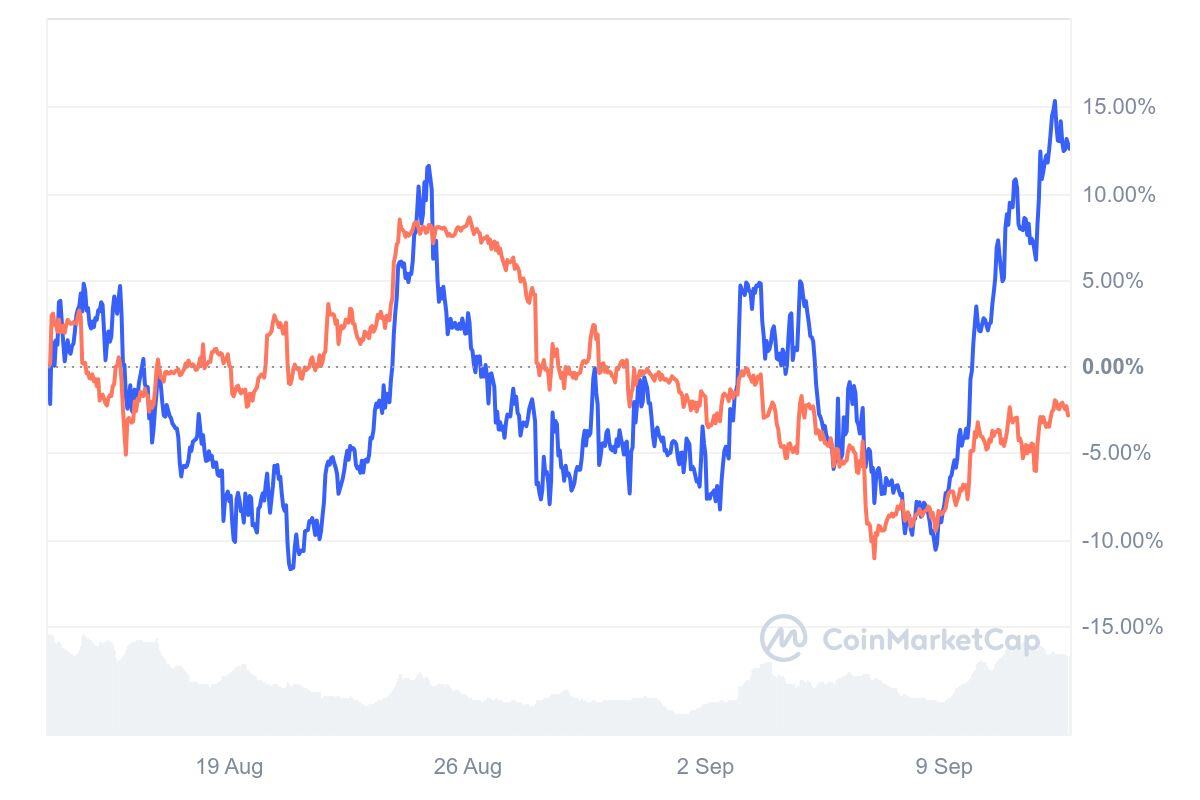 Mantra stock price progression as of August 2024